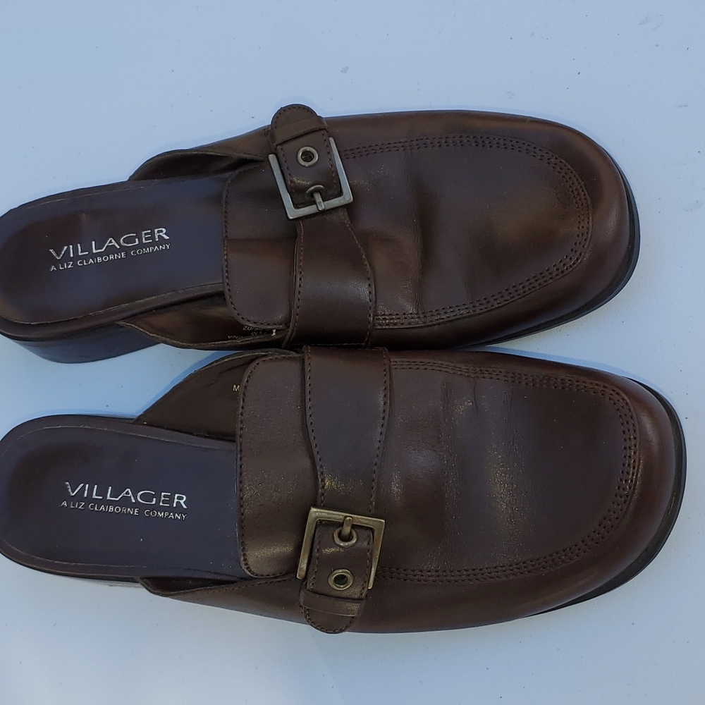 Brown Villager A Liz Claiborne Company Mule